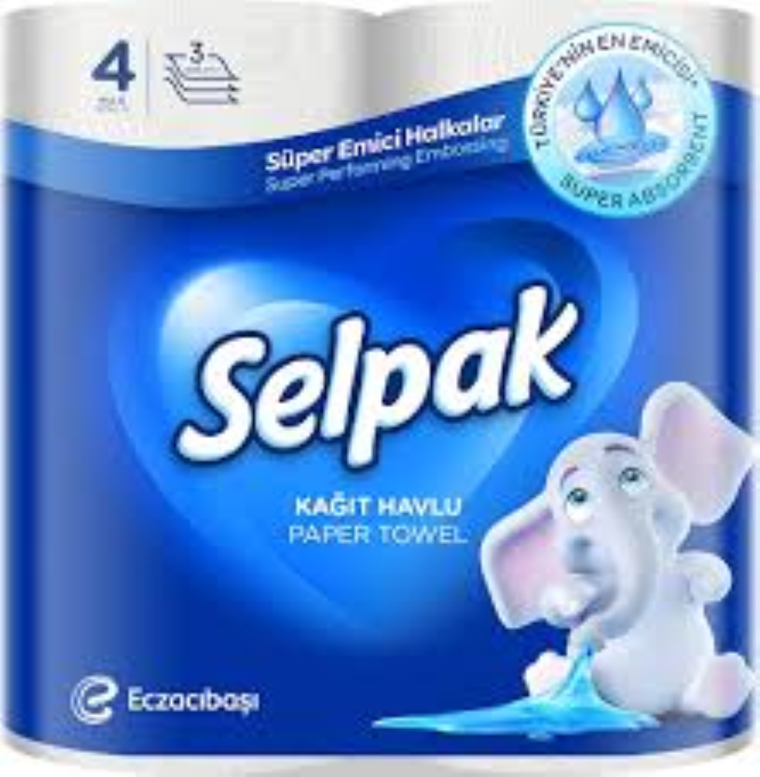 SELPAK KITCHEN TOWEL S/ABSORB 4S